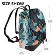 thumbnail image 2 of Balery Black Panther Floral Illustration Mochila de Cuero para Mujeres, Gran Capacidad, Bolsa de Viaje Multifuncional, Mochila de Cuero y Bolsa de Hombro para Mujeres, 2 of 4