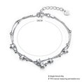 thumbnail image 2 of Pulsera de mujer en plata de ley 925 con forma de estrella, joyería de moda, pulseras de amor ajustables de 16 a 19 cm, elegante y hermosa pulsera para mujer con embalaje de joyería, 2 of 4