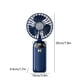 thumbnail image 3 of Ventilador plegable recargable por USB con pantalla digital • Ventilador portátil portátil de 5 velocidades • Batería de 1200mAh • Funcionamiento silencioso de 36dB • Blanco, azul, verde, 3 of 6