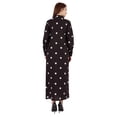 thumbnail image 4 of Bimba Robe Chemise Maxi à Manches Longues Imprimée pour Femmes, Coupe Ample Décontractée, Boutonnée, 4 of 7