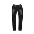 thumbnail image 3 of Womens Pull-on Jeans Stretch High Waisted Elastic Waist Jeans for Women Denim Joggers Pants Black 3XL, 3 of 8