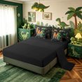 thumbnail image 5 of meiyoeat Dinosaur M Initial Twin Bedding, Cartoon Animals Bedding Comforter Set for Boys Girls, Black Reversible, 7-Piece, 5 of 6