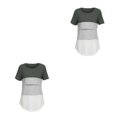 thumbnail image 2 of Minnieouse Camiseta con patrón empalmado para mujeres embarazadas, verano, primavera, senderismo, viajes, lactancia, Top, ropa femenina Type1 NO1, 2 of 6