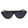 thumbnail image 1 of Gafas de Mujer Sol Protection UV Cuadradas de Gran Tamaño Espejuelos Moda Unisexó - marco negro brillante y lente gris negro, se describe Sunnimix Gafas de sol de la moda de las mujeres, 1 of 6