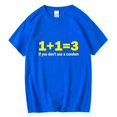 thumbnail image 1 of 1+1 3 T-Shirt Formule Mathématique Col Rond Vêtements à Manches Courtes pour Femmes T-Shirt, 1 of 7
