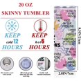 thumbnail image 2 of Daily Affirmations for Women Girls Therapist, Inspirational Self Love Christmas Birthday Gifts 20 oz Skinny Tumbler Stainless Steel Insulated Tumblers Straight Coffee Mug Thermal Travel Cup with Lid, 2 of 7
