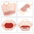 thumbnail image 3 of IFANLANDOR Cesta Plástica Portátil Rosa Con Agujereado Para Y Verduras En Cocina, 3 of 5
