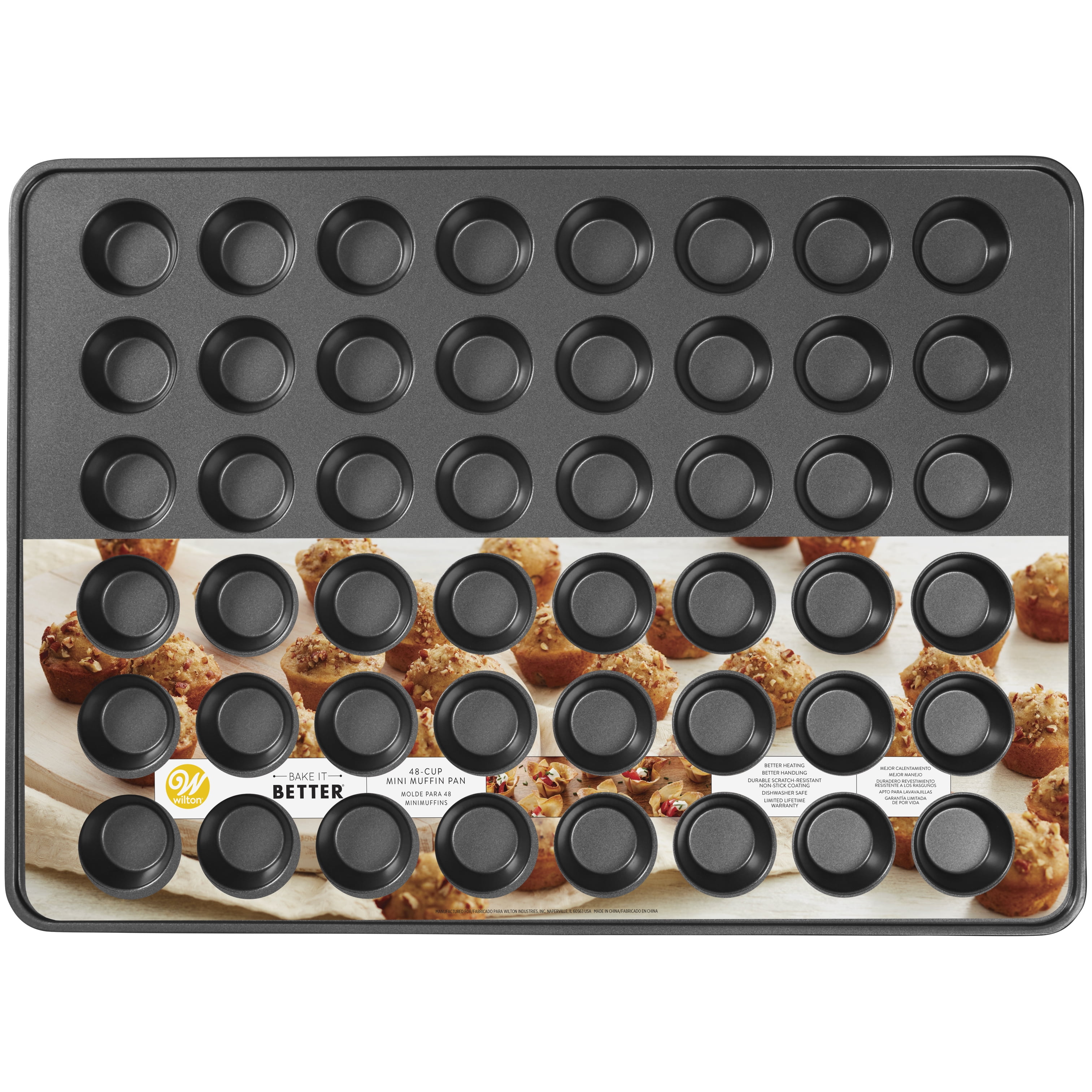 Estink 48‑Cup Cupcake Pan, NonStick Mini 48 Cups Muffin Baking Pan Round  Cupcake Pan Tray Baking Mould for Oven Baking Bakeware Cooking Accessory