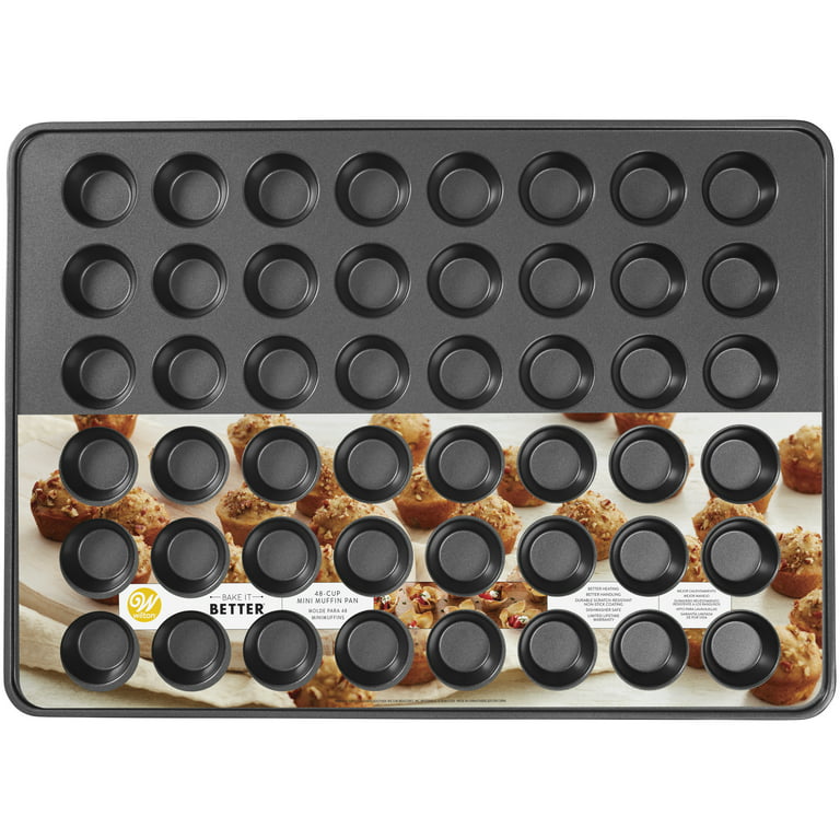 4 Pack: Non-Stick 48-Cavity Mini Muffin Pan by Celebrate It®