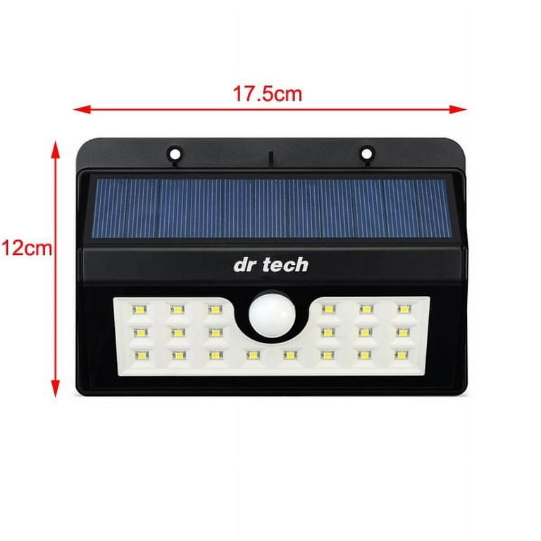 2 Pcs Dr tech Solar Lights - Bright 20 LED Solar Power Security Light with Motion Sensor . Wireless Waterproof Wall Lights for Driveway Patio Garden Path Fence Outdoor 2 Pcs Dr tech Solar Lights - Bright 20 LED Solar Power Security Light with Motion Sensor . Wireless Waterproof Wall Lights for Driveway Patio Garden Path Fence Outdoor