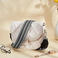 thumbnail image 2 of 1pcs 3.8cm Wide Shoulder Straps 75-145cm Polyester Adjustable Bag Straps Geometric Pattern Bag Straps Replacement Bag Belt for Cross-Body Canvas Bag, 2 of 8