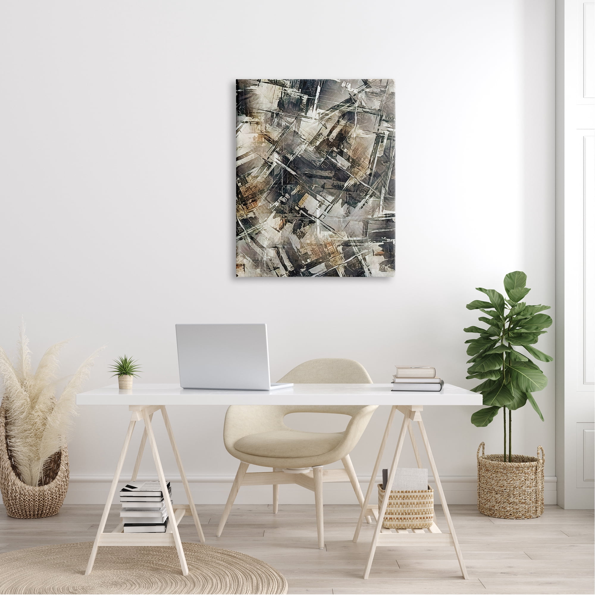 Stupell Industries Intricate Abstract Industrial Concept Modern Illustration Canvas Wall Art, 30 x 40, Design by Alpenglow Workshop