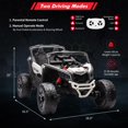 thumbnail image 5 of Juiluna 12V Ride on UTV Car, Licensed Can-Am Electric Off-Road UTV Car, Kids Truck w/Remote Control, Large Seat, Music, LED Lights, Spring Suspension, Ride on Toy for Boys Girls, 5 of 7