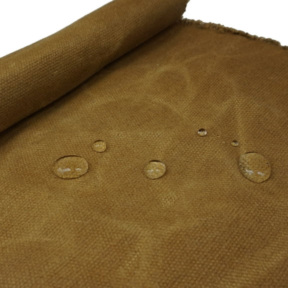 16OZ Wax Cotton Fabric Canvas Waterproof Oilskin Waxed Material Jackets in Khaki