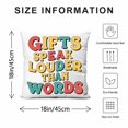 Gifts Speak Louder than Words Santa Monica Beach pillows case 18x18 set