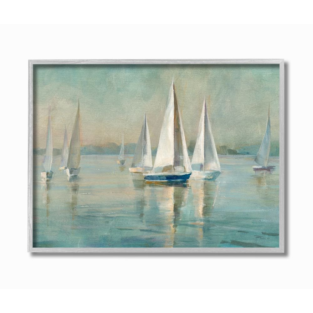 Stupell Industries Traditional Sailboats Water Lake Relaxed Nautical