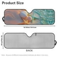thumbnail image 7 of Uorisanigo Windshield Sun Shade Compatible with Rubicon Sahara TJ JK JKU 2 Door & 4 Door Starfish Shell Printed Sun Visor Shade, Aluminum Foil Heat UV Protection Visor Accessories, 7 of 7