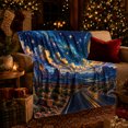 thumbnail image 3 of Southwest Desert Night Sky Winding, Mystical Celestial Art Scene, Warm Flannel Blanket for Living Room and Bedroom, Celestial Art Lovers Housewarming Gift, Celestial Home Decor, 3 of 9