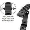 thumbnail image 5 of Thin Strap for Apple Watch Band 45mm 41mm 44mm 40mm 42mm 38mm 49mm Stainless Steel Metal Bracelet for iWAtch Series 8 7 6 SE 3 Ultra (05 starlight,42mm 44mm 45mm 49mm), 5 of 7