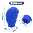 thumbnail image 3 of Unique Bargains Car Blue Silicone Oval Non Slip Gear Shift Knob Cover Lever Shifter Stick Glove, 3 of 4