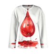 thumbnail image 6 of Halloween Cardigan Sweaters for Women Funny Halloween Party Graphic Womens Sweaters Cardigan Knit Button Up Cropped Long Sleeve Fall Holiday Soft Cardigan Sweaters Deep Red 2XL, 6 of 7