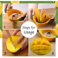 thumbnail image 4 of Coupe-manguier Dénoyauteur avec Lame en Acier Inoxydable, Outil pour Retirer la Dénoyauture de Mangue avec Poignée de Préhension, 4 of 7