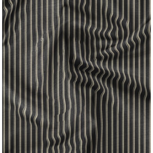 Soimoi Satin Silk Fabric Striped Stripe Decor Fabric Printed Yard 42 Inch Wide