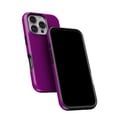 thumbnail image 5 of DesignSkinz Scratch-Resistant Hard Slim Case Compatible with iPhone SE Gen 2/3 (Compatible with MagSafe) - Solid Dark Purple, 5 of 9