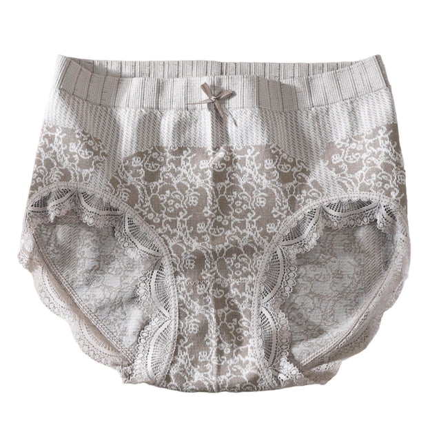 Birdeem Womens Sexy Lace Fragmented Flower Traceless Mid Waist Tight Underpants