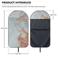 thumbnail image 7 of POLERO Marble Design Terry Cloth Car Seat Cover Sweating, Suitable for Seat Protector Van Truck Seat, Car Seat Towel Cover for Vans Cars, 7 of 7