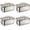 4 Packs, variant on Airtight 316 Stainless Steel Bread Box with Lid & Handle, Time Recording Bread Storage Container, Dishwasher Safe Bread Keeper for Homemade Bread Loaf
