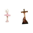 thumbnail image 1 of Estatua de la bailarina,Estatua de niña de ballet Escultura de niña de resina Artesanía,Estatua católica,Estatua de la Virgen María Figura Colección Religiosa,Figura de la cruz de Jesús, 1 of 8