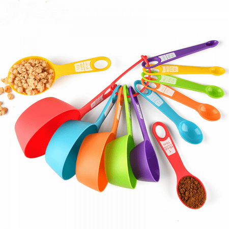 

Gai Color Measuring Spoon 12 Piece Set With Scale Color Kitchen Baking Tools Milk Powder Coffee Spoon Measuring Spoon Set