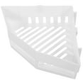 thumbnail image 4 of Shisuyan Wall Mount Corner Storage Rack Triangle Shower Draining Shelf Plastic Organizer for Bathroom Toilet Kitchen (White), 4 of 9