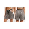 thumbnail image 2 of Niceyoeuk Women's Pajama Shorts Sequins Drawstring Elastic Waist Sleep Shorts, 2 of 8