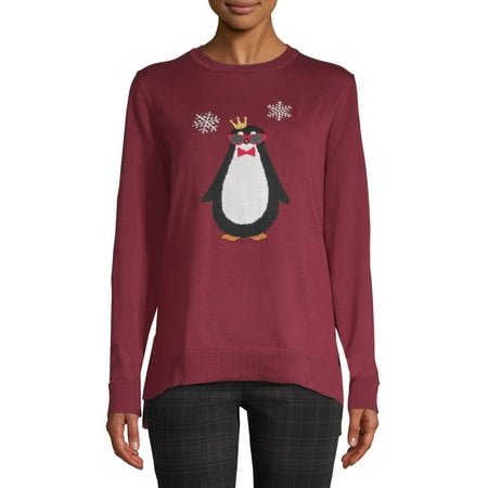 EV1 from Ellen DeGeneres King Penguin Crewneck Sweater Women's