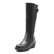 Comfy Moda Women's Waterproof Winter Boots | Leather | Fur Lined | Side Zipper - Jade