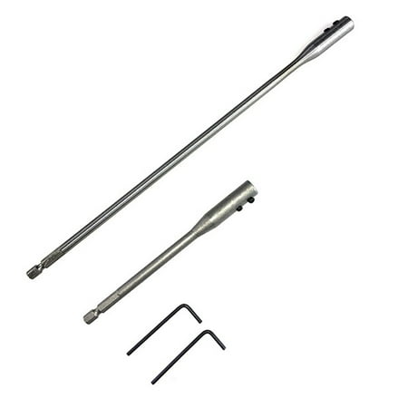 

CPAN 4 Pieces 1/4 Extension Drill Bit Set Wood Spade Drill Bit Extension 6 And 12 In