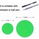 thumbnail image 3 of 1" round label removable colour coded dot stickers, 500 labels per roll(Green), 3 of 3