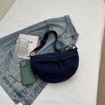 thumbnail image 4 of Fanny Pack informal Mujeres Correa ajustable lienzo femenino Bolsa de cintura diaria azul, 4 of 9