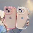 thumbnail image 2 of Sanrio-fundas transparentes de Hello Kitty para iPhone, carcasa Original a prueba de golpes para iPhone 15, 14, 13, 11, 12 Pro Max, XS, XR, 7, 8 Plus, Y2K, 2 of 4