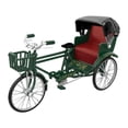 thumbnail image 3 of Modelo de triciclo vintage a escala 1:12, adorno de triciclo, realista. Verde, 3 of 9