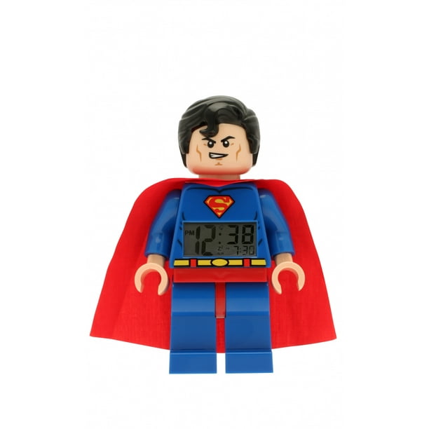 Lego Dc Comics Super Heroes Superman Minifigure Clock Walmart Com Walmart Com