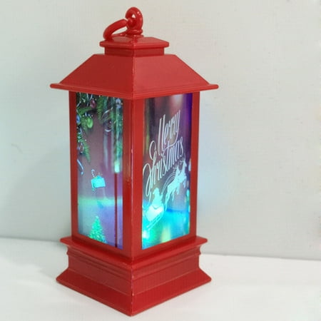 

ZENMELE Santa s Sleigh Night Light Christmas LED Wind Lantern Atmosphere Decoration Ornament