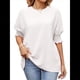 thumbnail image 2 of Blusas Elegantes e Informales para Mujer, Cuello , Mangas 3/4 y Puños Fruncidos. XL, 2 of 8