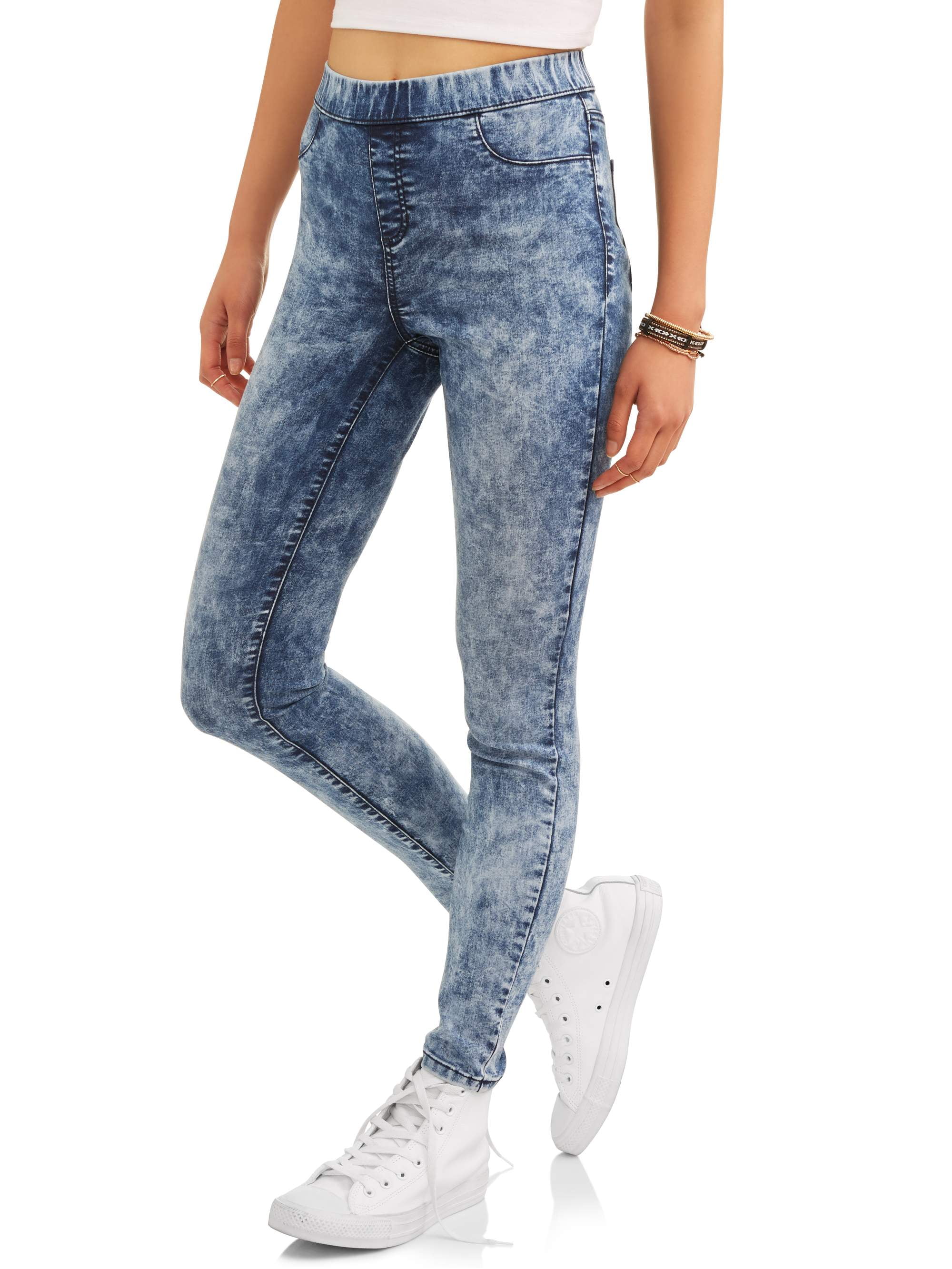 no boundaries pull on denim jeggings