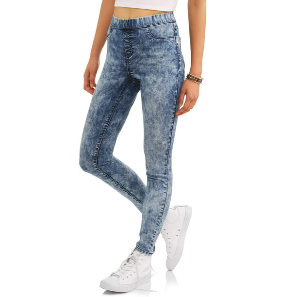 No Boundaries Juniors' mid-rise pull-on jeggings (color & denim washes ...