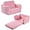 Pink, variant on Kids Extra Wide Glow in The Dark Chairs for Toddler, 2-in-1 Toddler Soft Sherpa Couch Fold Out, Convertible Sofa to Lounger for Girls and Boys, Dark Grey