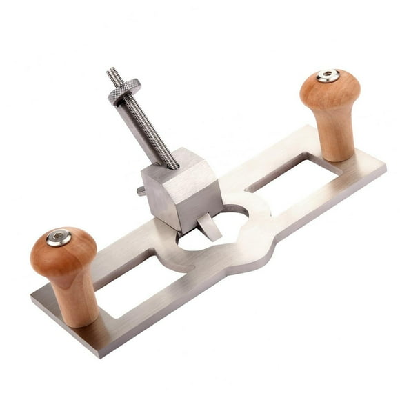 Handheld Router Plane, Router Plane Stainless Steel and Pine Practical Adjustable  for DIY