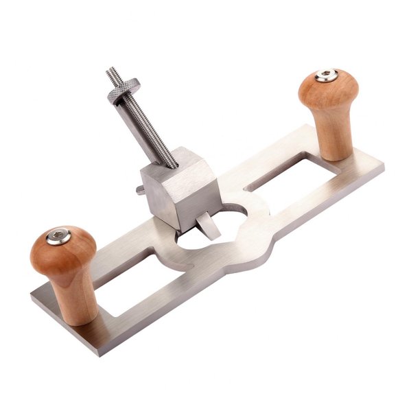 Handheld Router Plane, Router Plane Stainless Steel and Pine Practical Adjustable for DIY